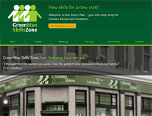 Tablet Screenshot of greenmanskillszone.com